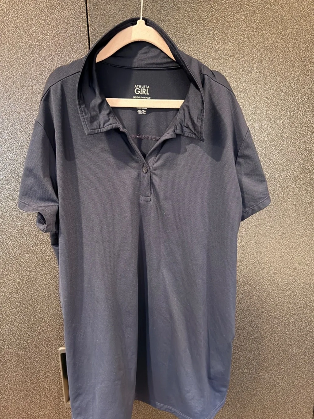 Athleta Girl School Day Polo Navy Uniform Top 12/L and 16/XXL